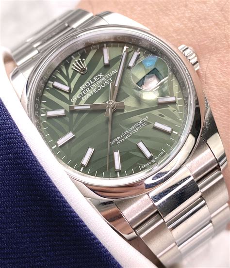 datejust rolex green face|rolex datejust 36 green dial.